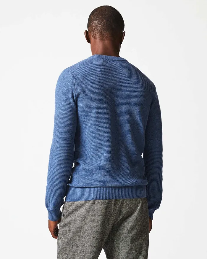 Sweaters and Sweatshirts Men Billy Reid Hunting Sweater Denim Blue