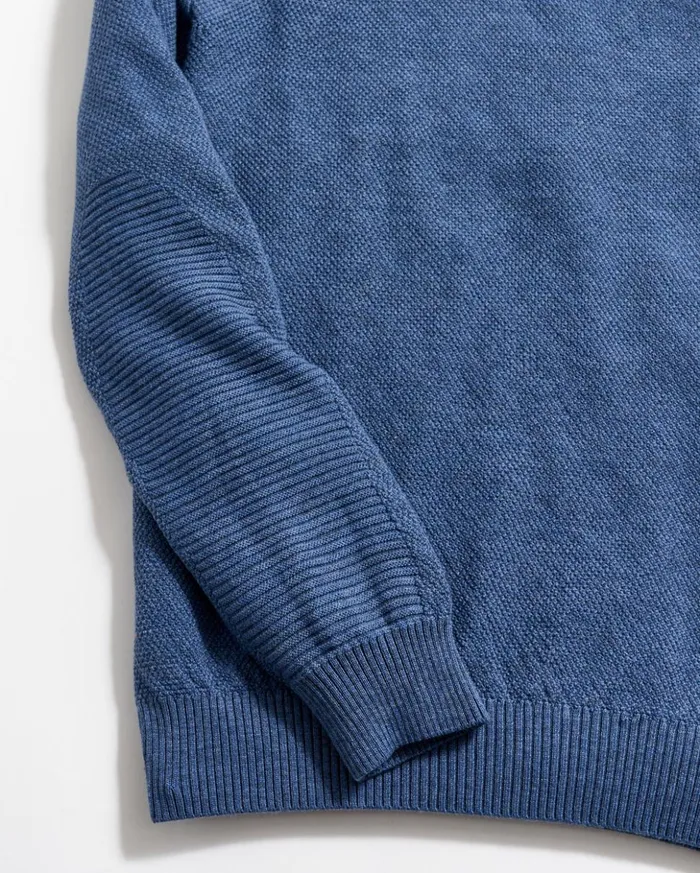 Sweaters and Sweatshirts Men Billy Reid Hunting Sweater Denim Blue