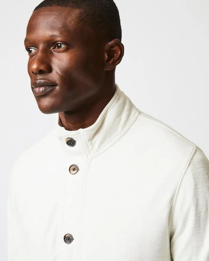 Sweaters and Sweatshirts Men Billy Reid Slub Cotton Cardigan Tinted White