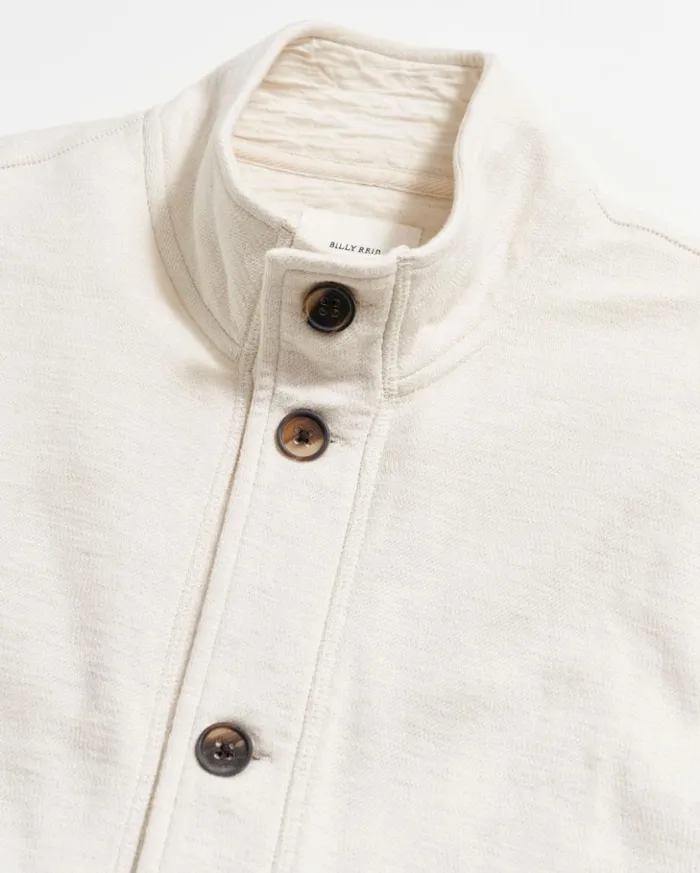 Sweaters and Sweatshirts Men Billy Reid Slub Cotton Cardigan Tinted White