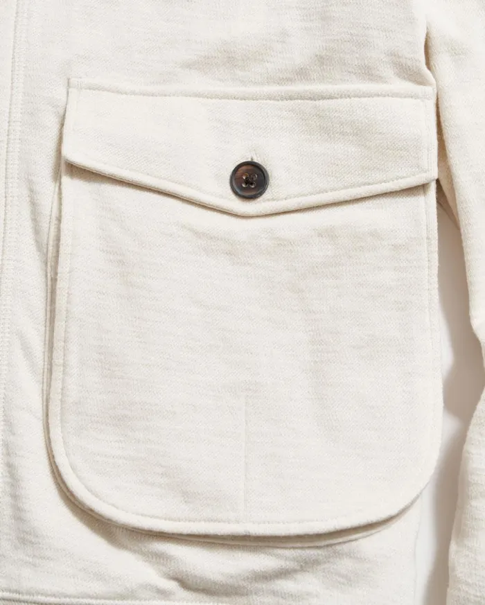 Sweaters and Sweatshirts Men Billy Reid Slub Cotton Cardigan Tinted White