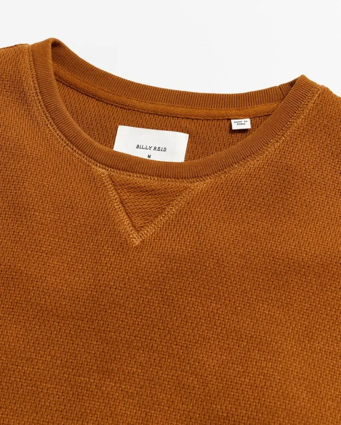 Sweaters and Sweatshirts Men Billy Reid Thermal Ls Crew Billy039s Brown