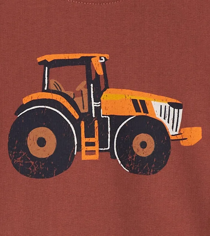 Sweaters Baby and Toddler Hatley Baby and Toddler Boys Tractor Pullover Sweatshirt