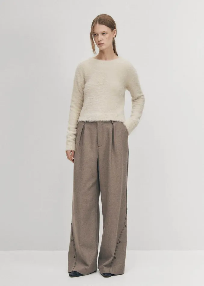 Sweaters Cardigans Women ALOHAS Deli Ecru Tricot Sweater