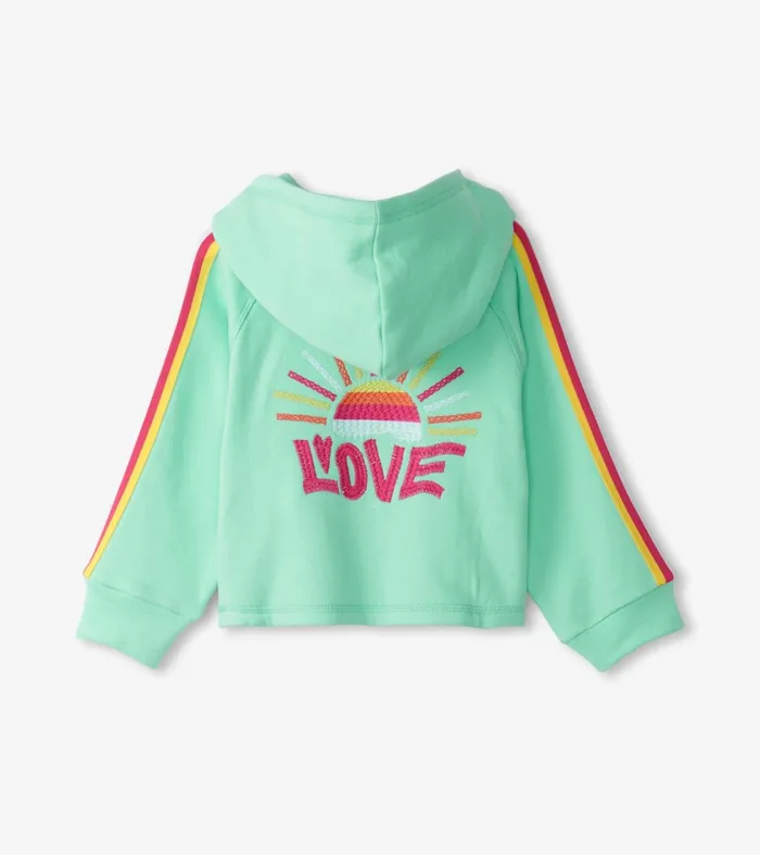Sweaters Girls Hatley Girls Sunny Days Raglan Hoodie