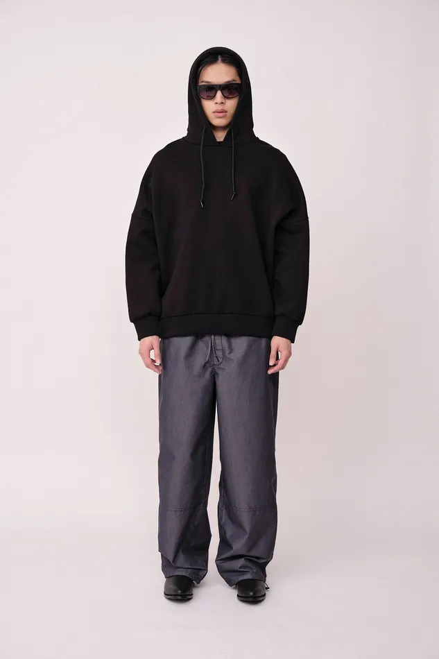 Sweatshirts Wonhundred Men Jamir Hood 8211 Washed Black