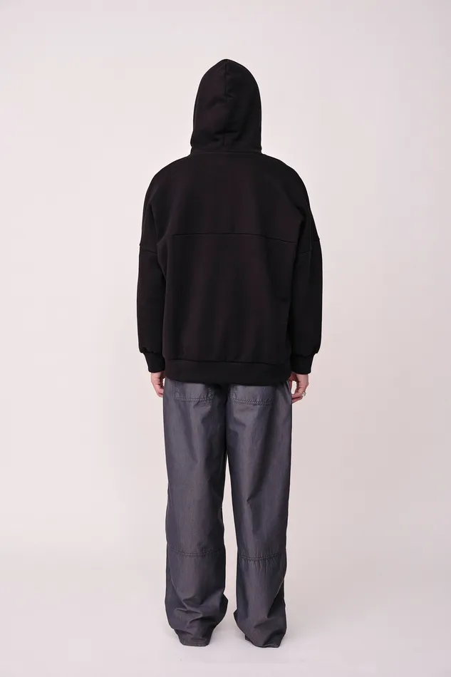 Sweatshirts Wonhundred Men Jamir Hood 8211 Washed Black