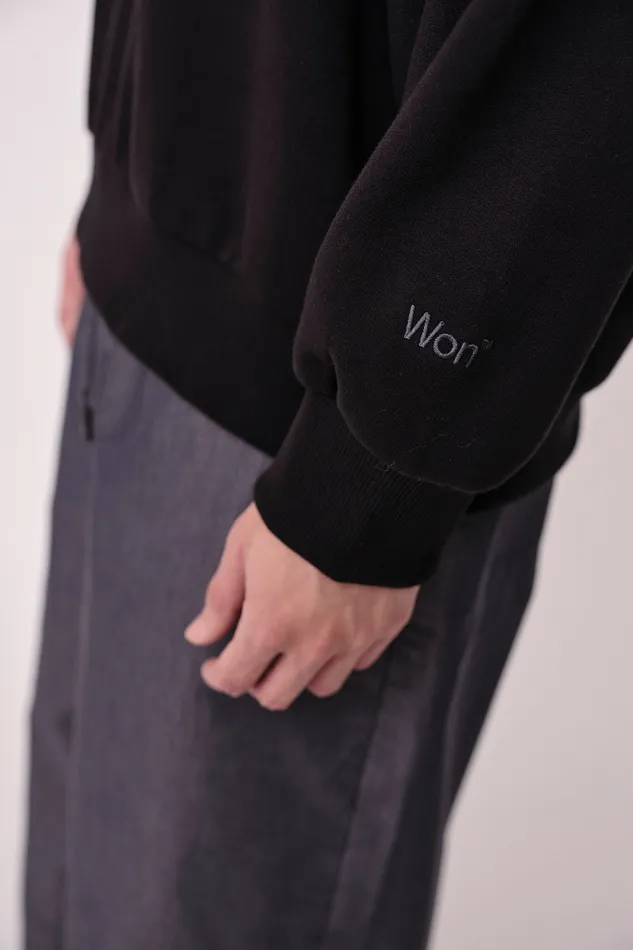 Sweatshirts Wonhundred Men Jamir Hood 8211 Washed Black