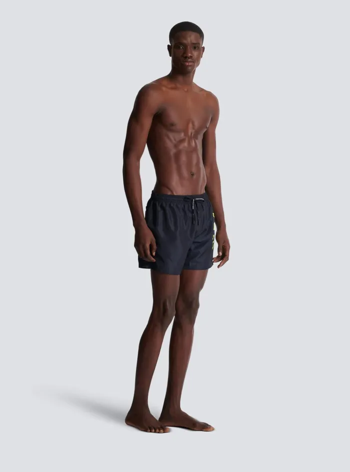 Swim Shorts Yellow Men Balmain Swimwear