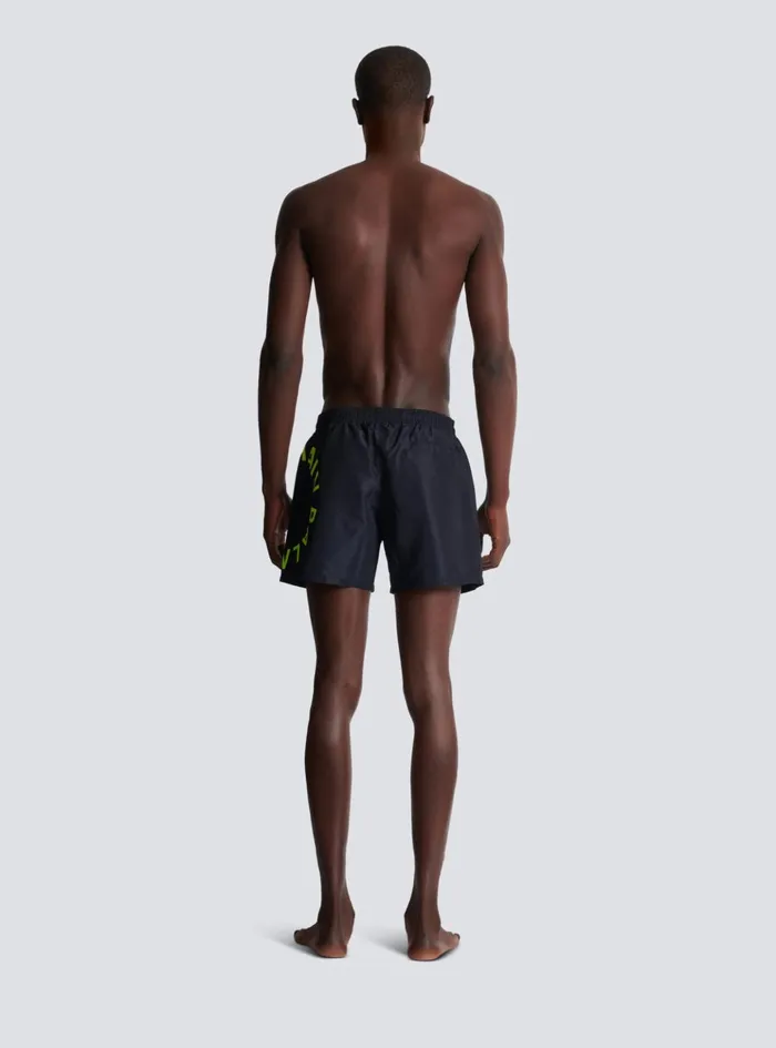 Swim Shorts Yellow Men Balmain Swimwear