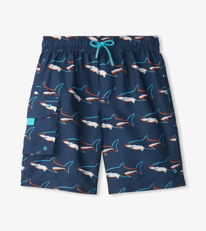 Swimwear Boys Hatley Boys Swimming Sharks Board Shorts