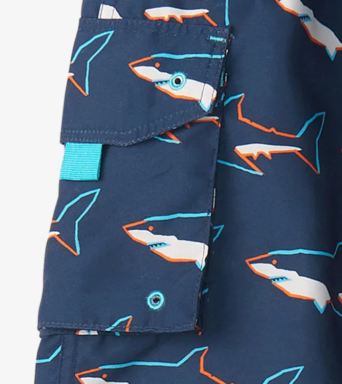 Swimwear Boys Hatley Boys Swimming Sharks Board Shorts