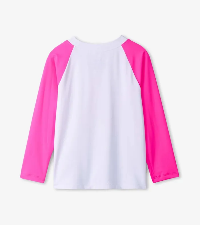 Swimwear Girls Hatley Girls Sunshine Long Sleeve Rashguard