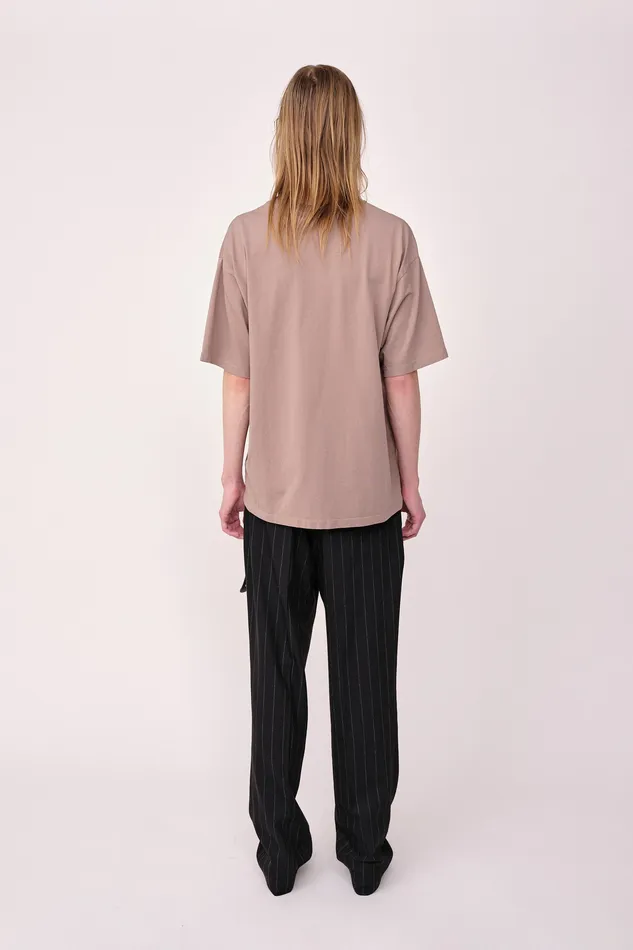 Tshirts and Tops The Staff Tee Embroidery M 8211 Taupe Gray 8211 Wonhundred Men
