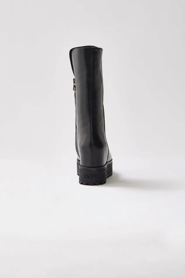 Tall Boots Women Mackage NOBLE Shearlinglined Wedge R Leather Boot For Women Black Tall Boots Women Mackage NOBLE Shearlinglined Wedge R Leather Boot For Women Black