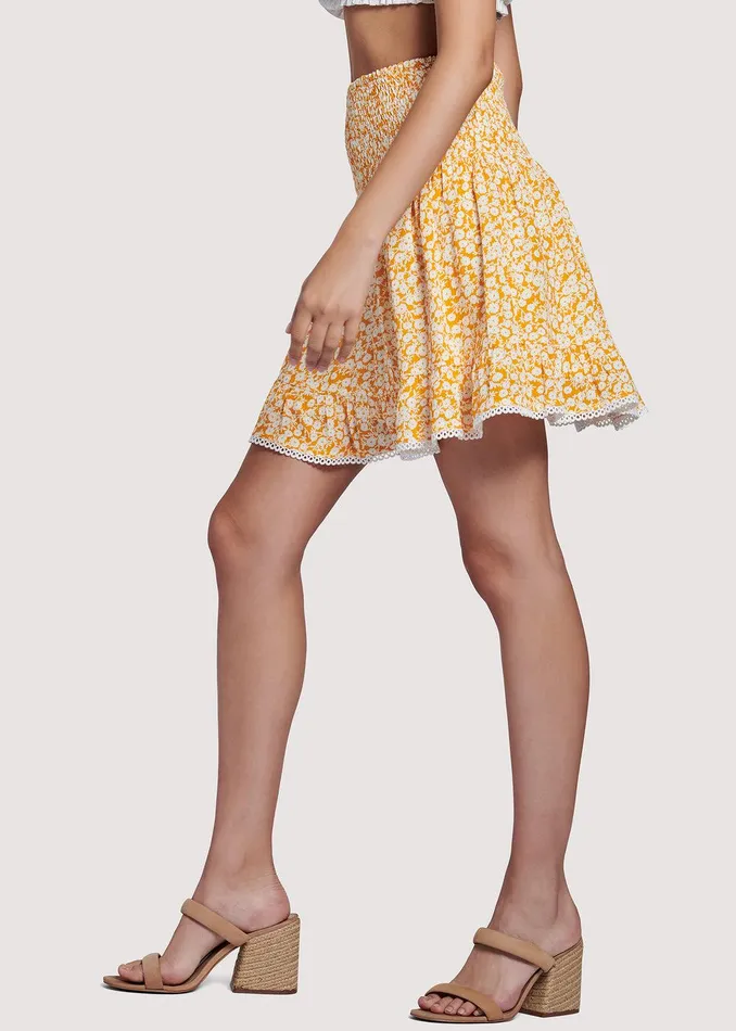 Tangerine Dream Mini Skirt Radiantyellow Women Lost Wander Skirts