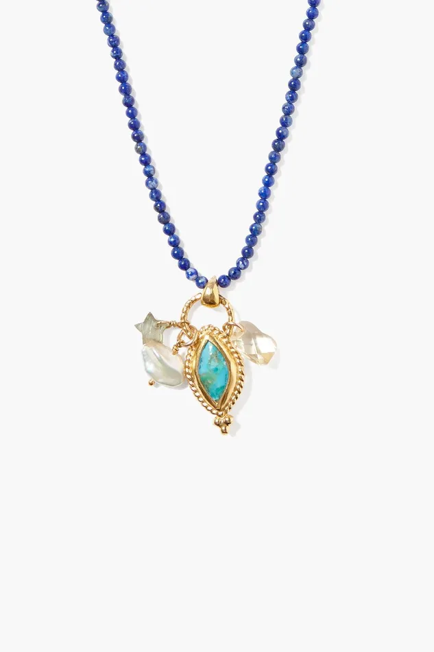 Tavi Charm Necklace Lapis Mix Women Chan Luu Necklaces