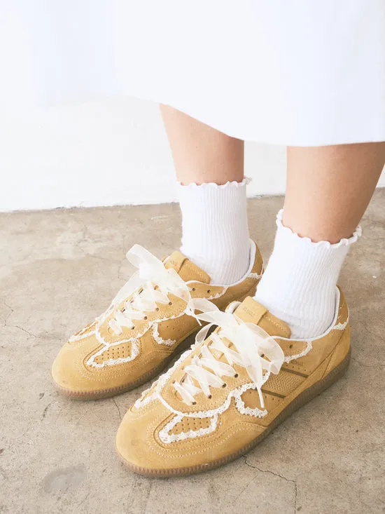 Tb490 Crochet Leather Sneakers Honey Women Shoes Lisa Says Gah