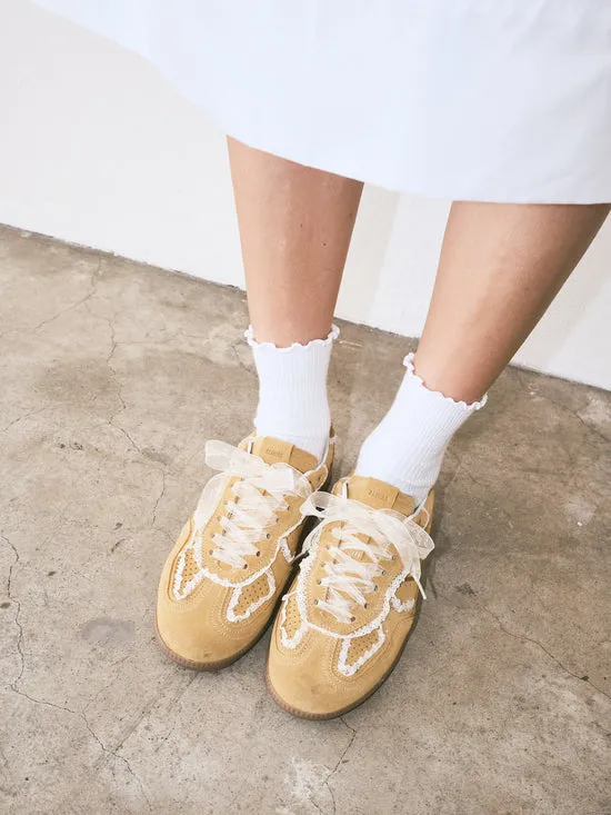 Tb490 Crochet Leather Sneakers Honey Women Shoes Lisa Says Gah