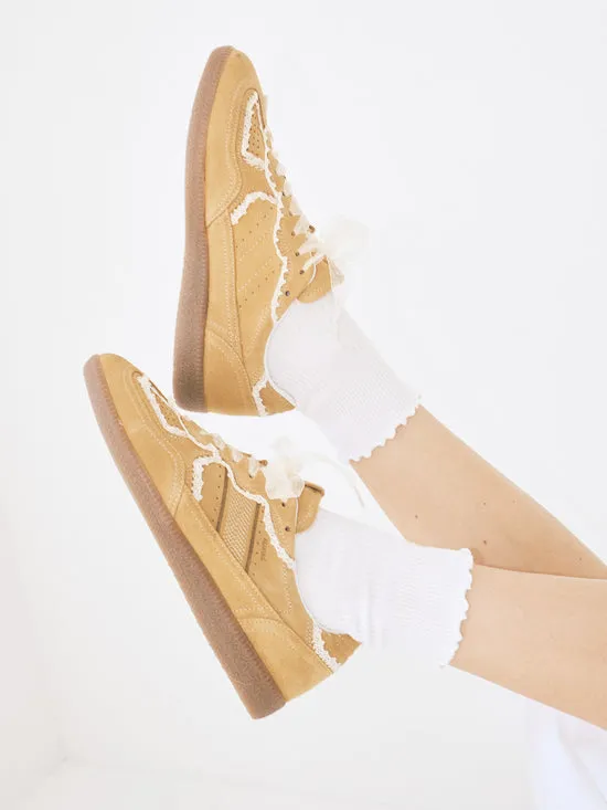 Tb490 Crochet Leather Sneakers Honey Women Shoes Lisa Says Gah