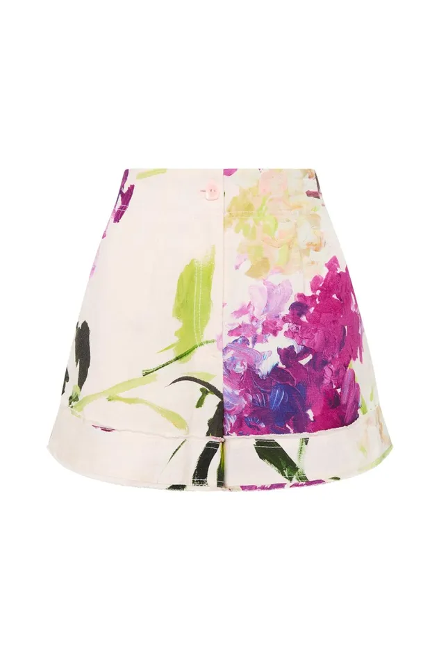 Tiana Tailored Short Wild Hydrangea Women Aje Shorts
