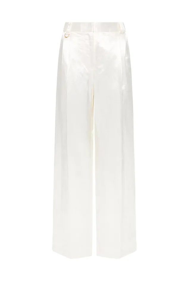 Titanium Relaxed Pant Ivory Women Aje Pants