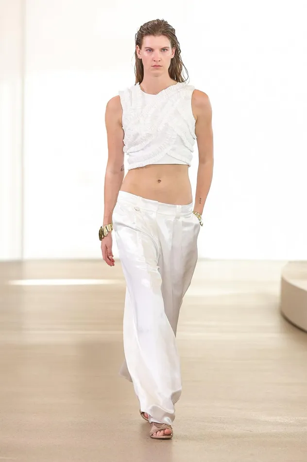 Titanium Relaxed Pant Ivory Women Aje Pants