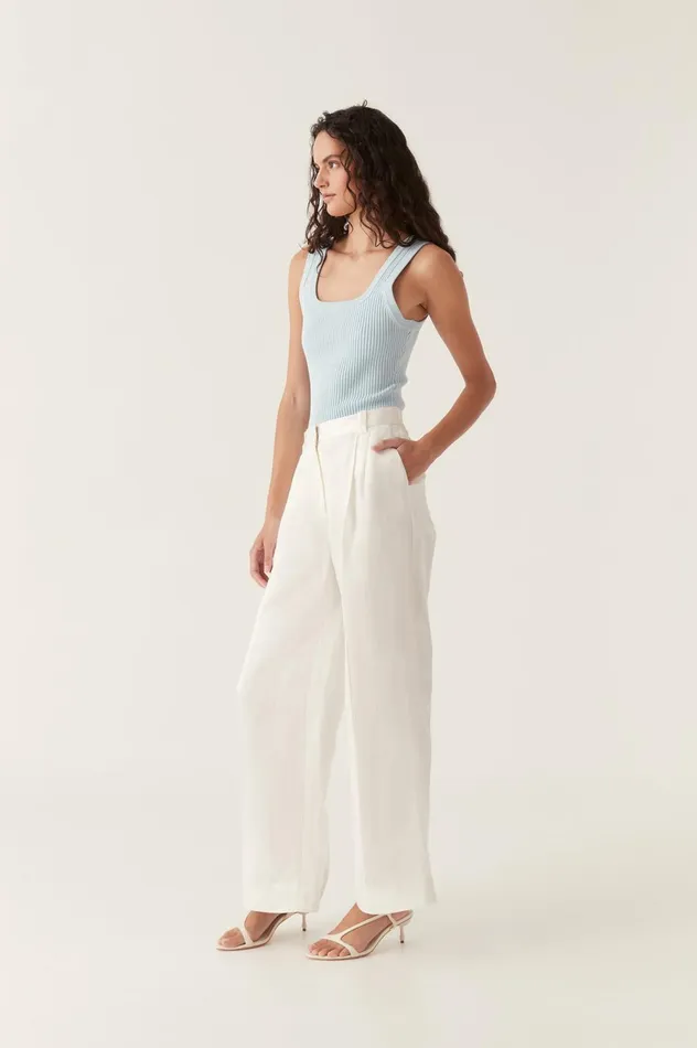 Titanium Relaxed Pant Ivory Women Aje Pants