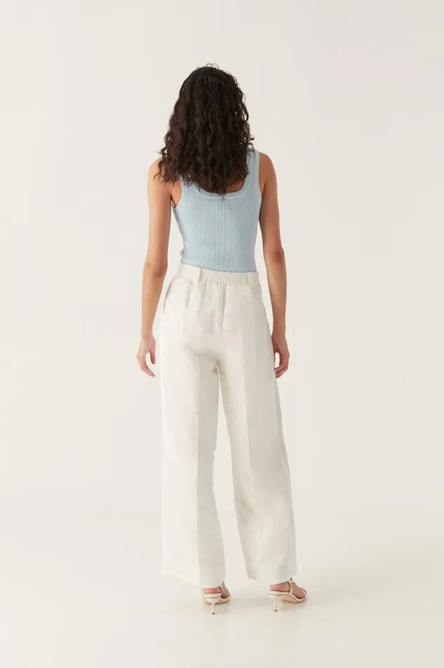 Titanium Relaxed Pant Ivory Women Aje Pants