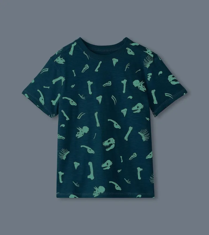 Tops Boys Hatley Boys Dino Fossils Glow In The Dark Graphic Tee