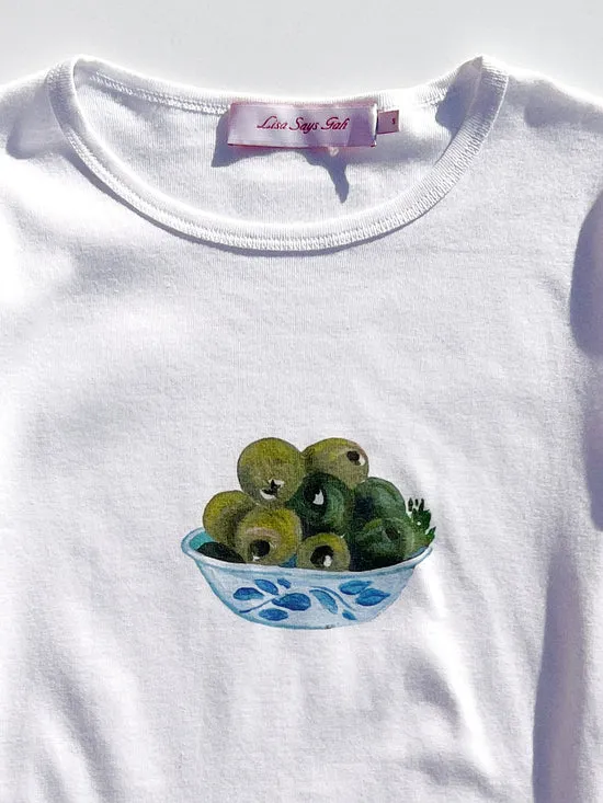 Tops Dana Long Sleeve Tee Olive Bowl Lisa Says Gah Women