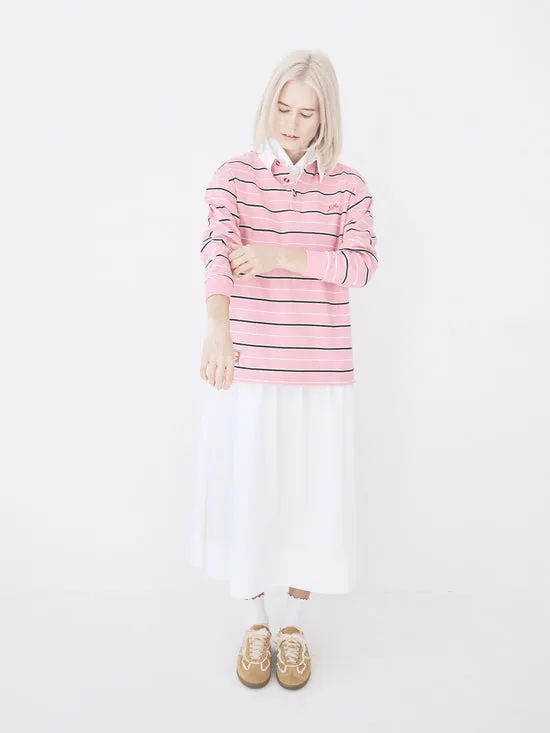 Tops Lisa Says Gah Women Remie Rugby Shirt Pink Stripe