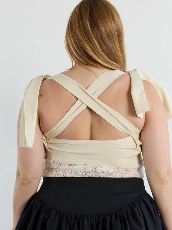 Tops Open Wings Top Ivory Lisa Says Gah Women