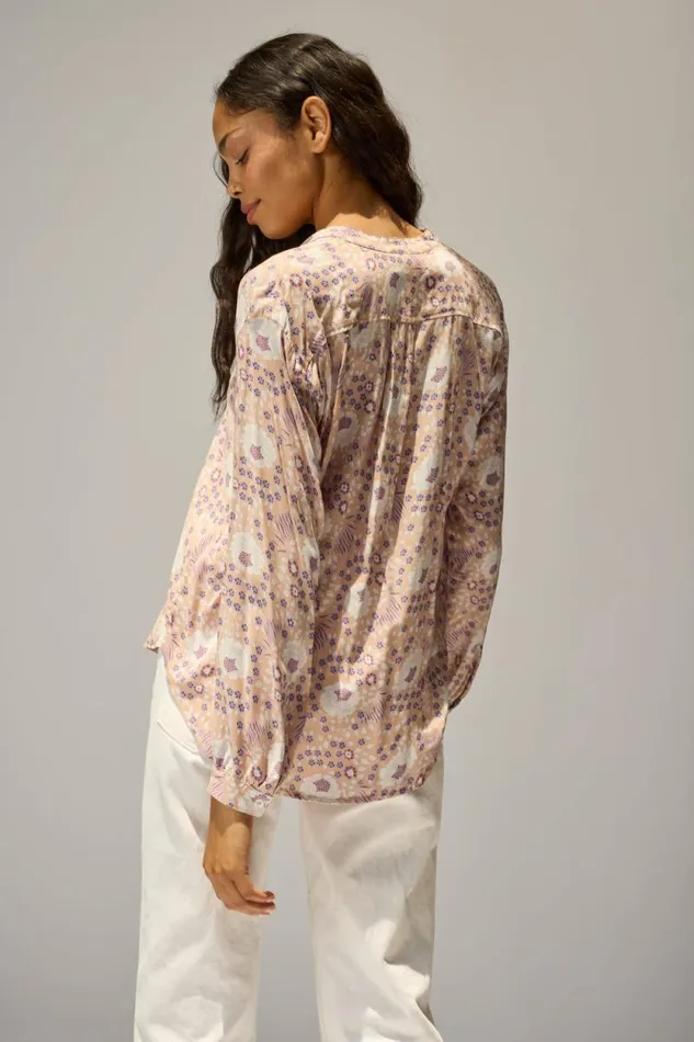 Tops Shop Natalie Martin LESLIE SHIRT Vintage Flowers Amethyst