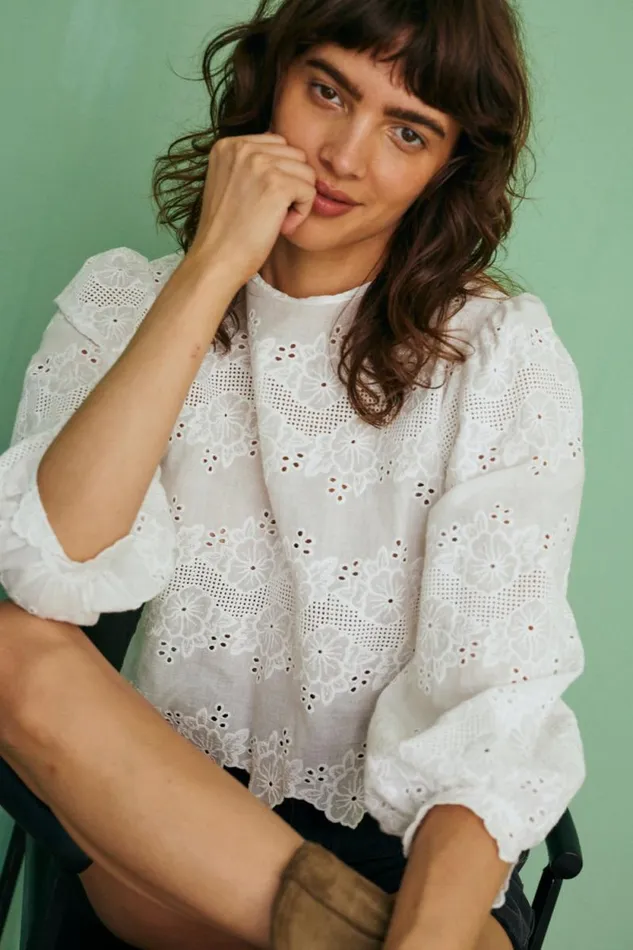 Tops Shop Natalie Martin LISA TOP Geranium Milk