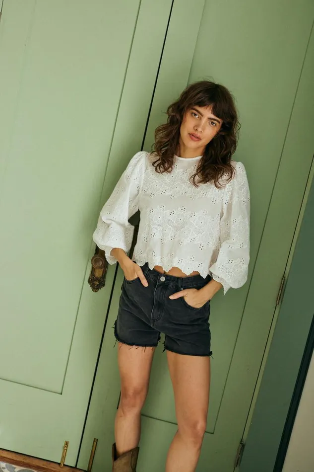 Tops Shop Natalie Martin LISA TOP Geranium Milk
