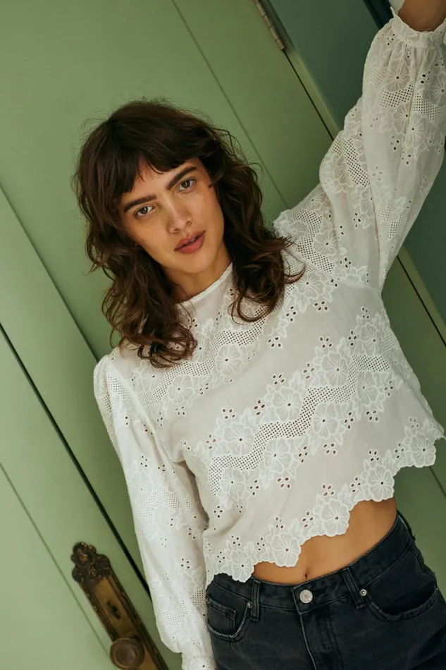 Tops Shop Natalie Martin LISA TOP Geranium Milk