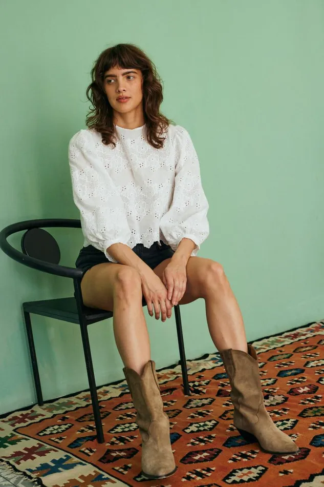 Tops Shop Natalie Martin LISA TOP Geranium Milk