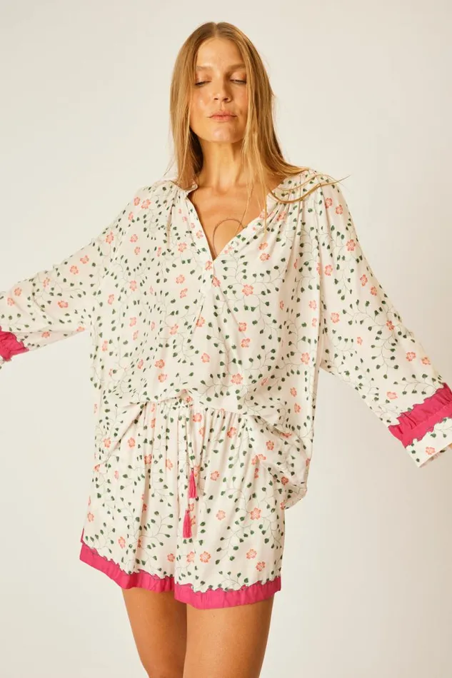 Tops Shop Natalie Martin REMY TOP Pinwheel Cotton