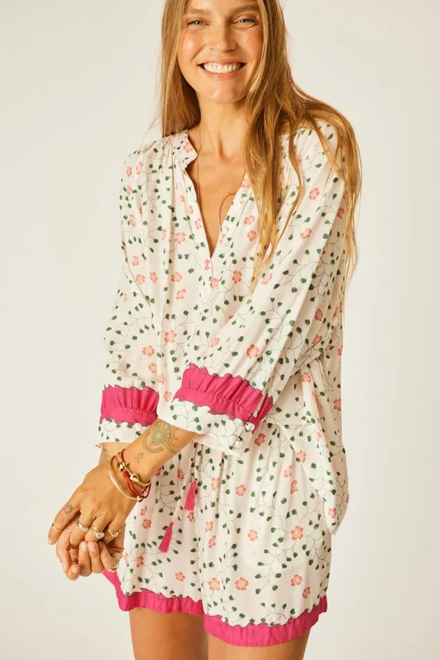 Tops Shop Natalie Martin REMY TOP Pinwheel Cotton