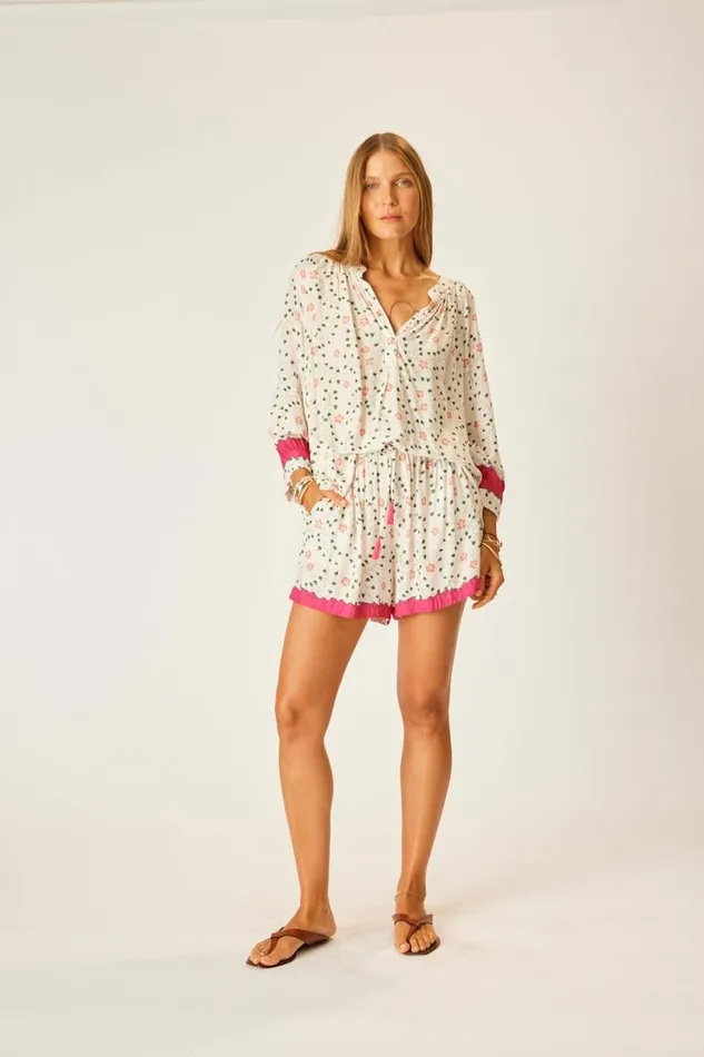 Tops Shop Natalie Martin REMY TOP Pinwheel Cotton