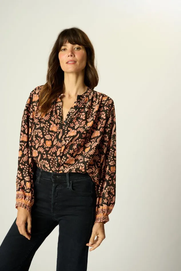Tops Shop Natalie Martin TOLAN SHIRT Sweet Autumn Black