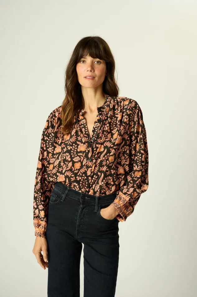 Tops Shop Natalie Martin TOLAN SHIRT Sweet Autumn Black