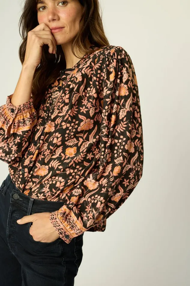Tops Shop Natalie Martin TOLAN SHIRT Sweet Autumn Black