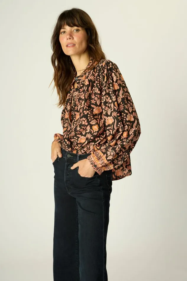 Tops Shop Natalie Martin TOLAN SHIRT Sweet Autumn Black