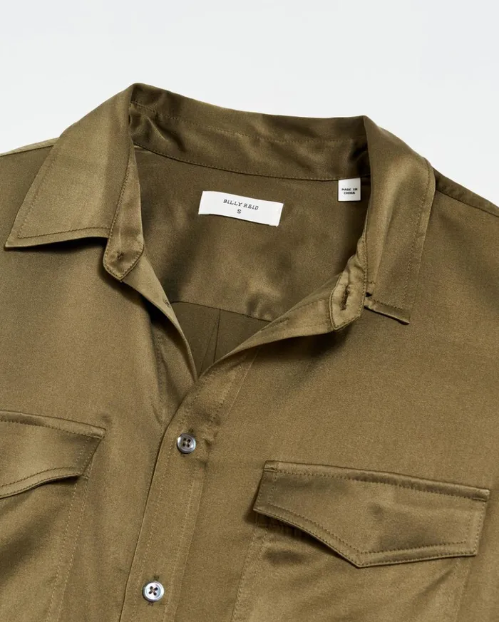 Tops Women Billy Reid The Utility Shirt Burnt Olive