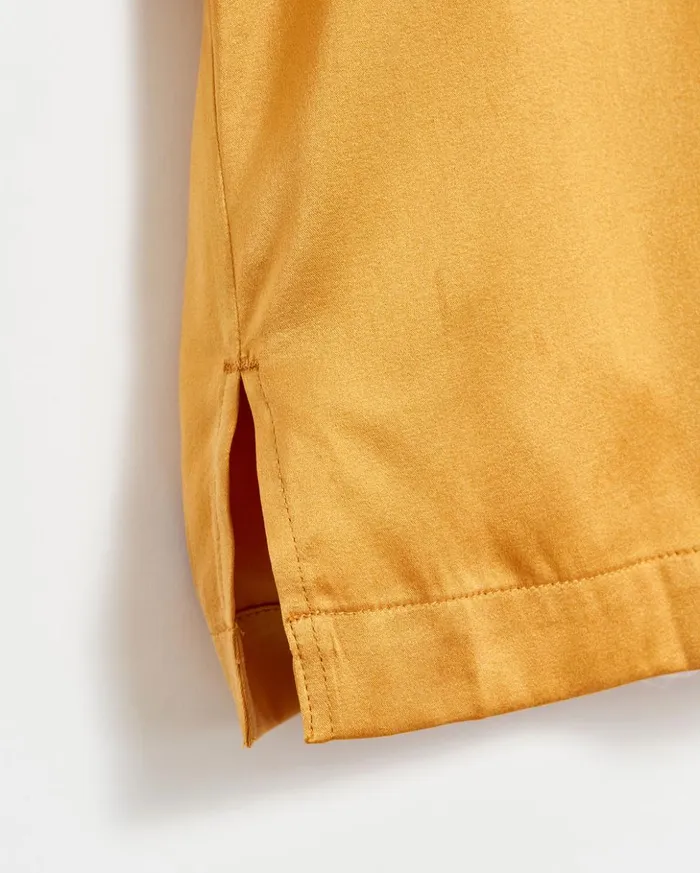 Tops Women Billy Reid V Pleat Blouse Amber Gold