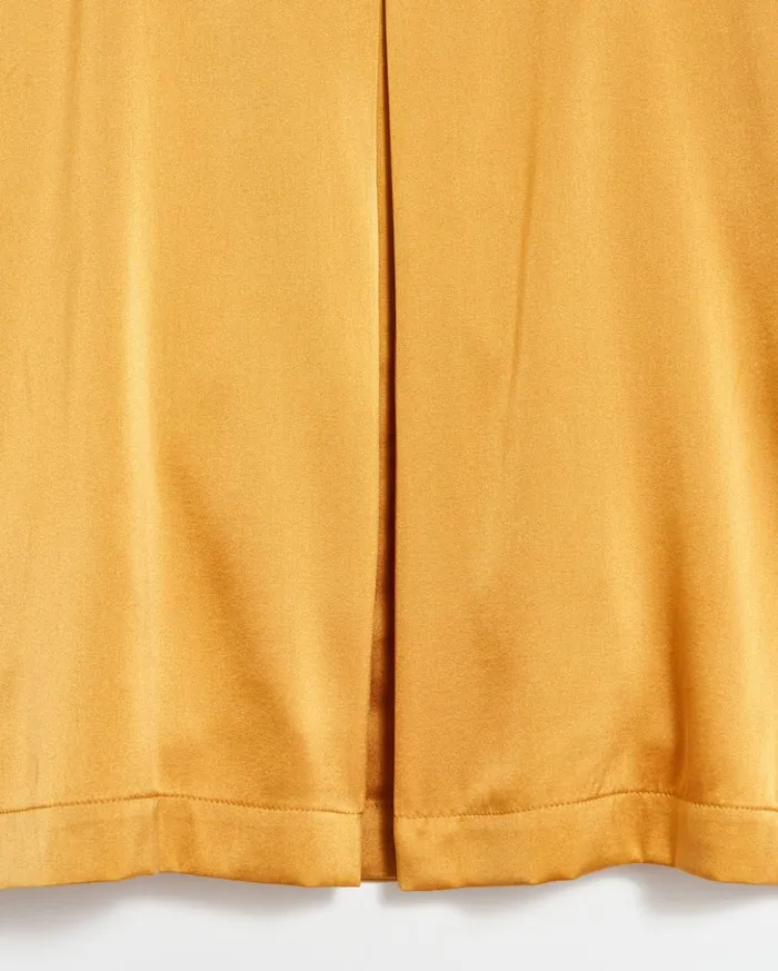 Tops Women Billy Reid V Pleat Blouse Amber Gold