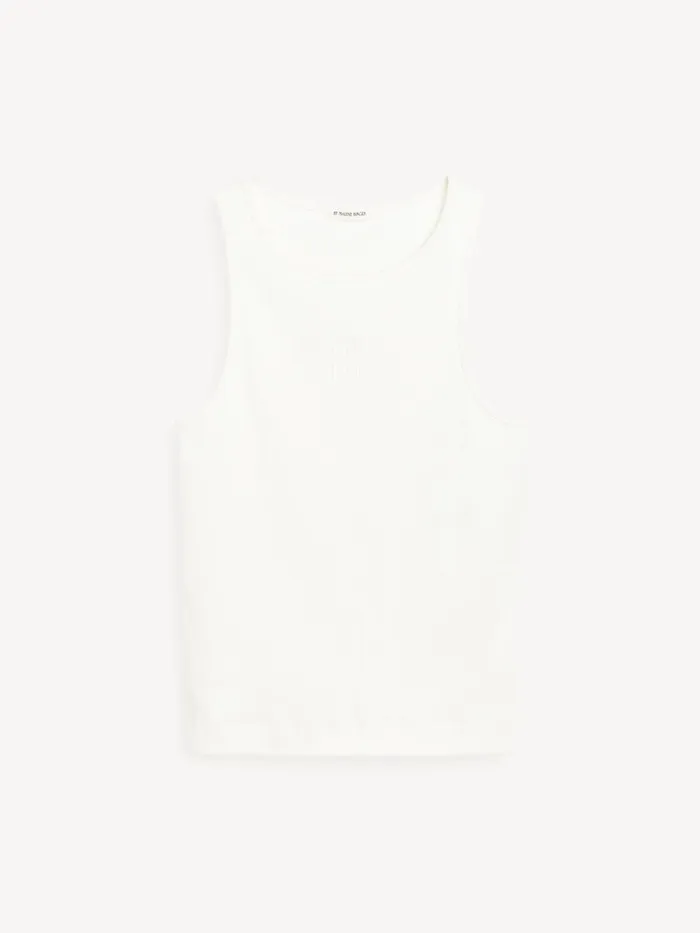 Tops Women By Malene Birger Amanias Tank Top Soft White