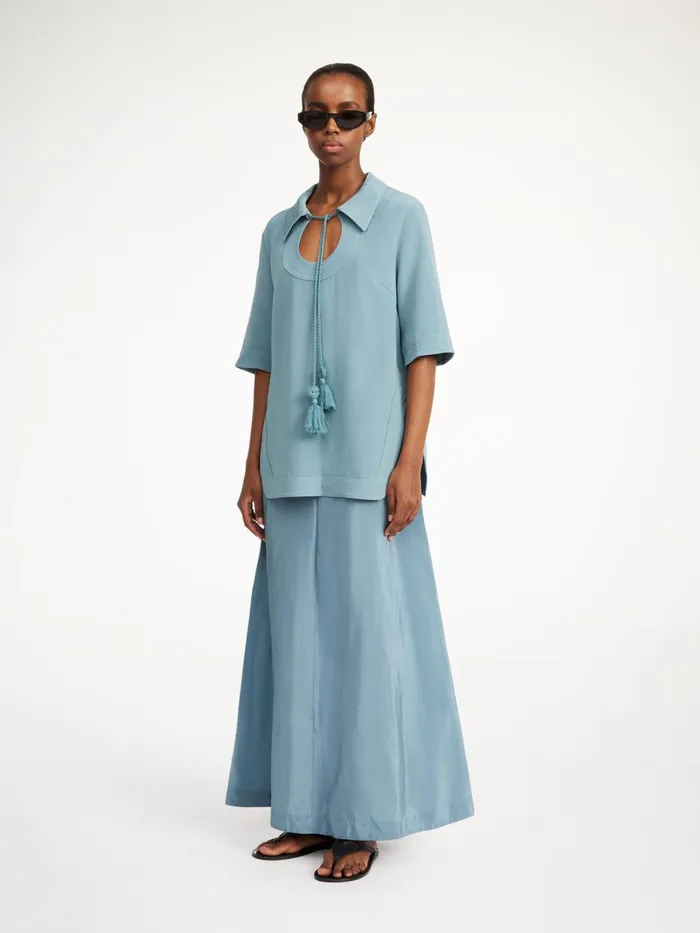 Tops Women By Malene Birger Brittiny Top Cool Water